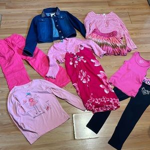 Matched set of designer kids clothes with jean jacket😍